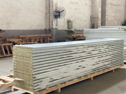 kaufen Decken-Aluminiumisoliersandwich-Platten Rockwool 50mm Online-Herstellung